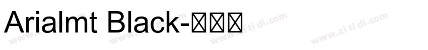 Arialmt Black字体转换